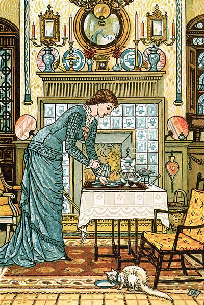 My Lady&39;s Chamber ، واجهة "The House Beautiful" بقلم كلارنس كوك ، نشرت نيويورك ، 1881 بواسطة والتر كرين