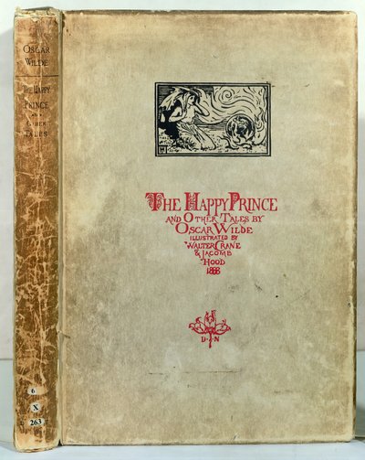 صفحة عنوان الأمير السعيد وحكايات أخرى لأوسكار وايلد ، 1888 بواسطة والتر كرين