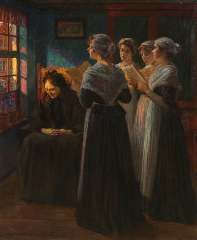 الغناء ، ج. 1890. بواسطة والتر فيرل