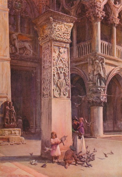 في Piazzetta ، البندقية ، c1900 1913 بواسطة والتر فريدريك روف تندل