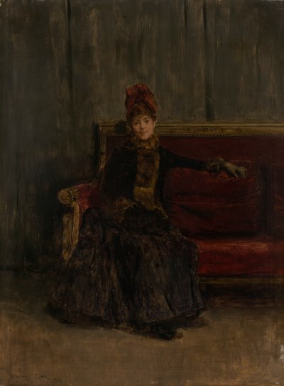 سيدة جالسة بواسطة Walter Gay
