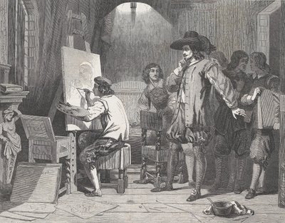 اكتشف سيباستيان غوميز من قبل سيده موريللو ، في العمل ، من المصور L ... ، 29 أبريل 1848. بواسطة والتر جورج ميسون