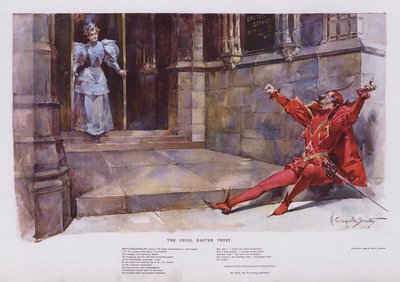 عيد الفصح المعتاد Tryst: Mephistopheles ينتظر فتاة لمغادرة الكنيسة (لون ليثو) بواسطة والتر جرانفيل سميث