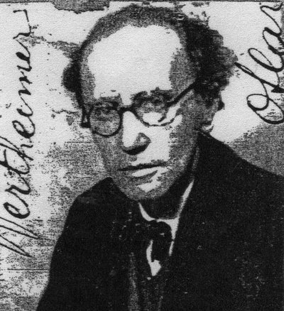 أوسكار (أوسكار) فون فيرتهايمر، كاتب مجري (ولد في فيينا 1892- ت 1944) (صورة فوتوغرافية بالأبيض والأسود) بواسطة والتر ليموت