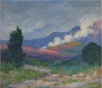 غيوم في سلسلة جبال ، حوالي عام 1915 (زيت على قماش) بواسطة والتر نافازيو دي