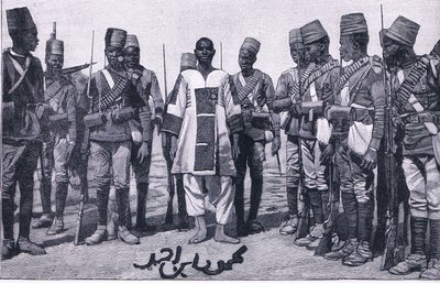 الأمير محمود تحت الحراسة ، توضيح من كاسلز ، تاريخ إنجلترا ، 1900s بواسطة والتر باجيت