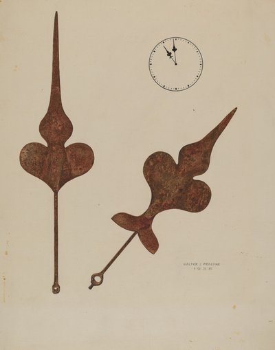 عقارب ساعة الكنيسة ، 1938. بواسطة والتر بريفك