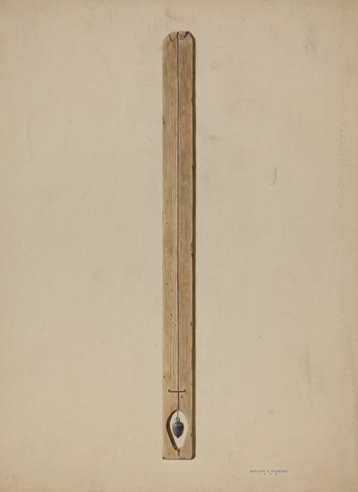 Plumb Line and Board ، 1939. بواسطة والتر بريفك