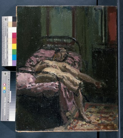 عارية على سرير بواسطة Walter Richard Sickert