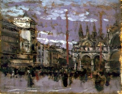 سانت مارك ، البندقية ، c.1901-02 (زيت على لوح) بواسطة والتر ريتشارد سيكرت