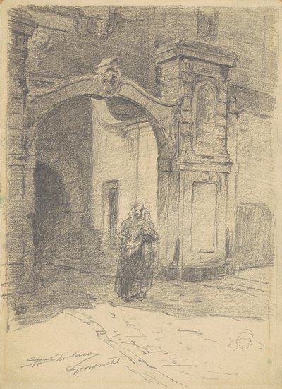 دوردريخت ، c.1870-77 (الجرافيت على ورق منسوج) بواسطة والتر شيرلو