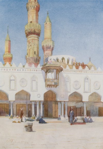 فناء جامع الأزهر جامعة القاهرة بواسطة Walter Spencer Stanhope Tyrwhitt