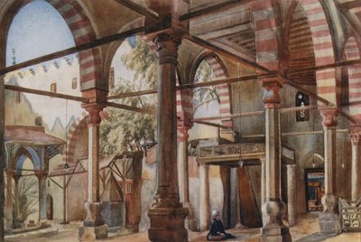 داخل مسجد شاخون ، القاهرة بواسطة Walter Spencer Stanhope Tyrwhitt