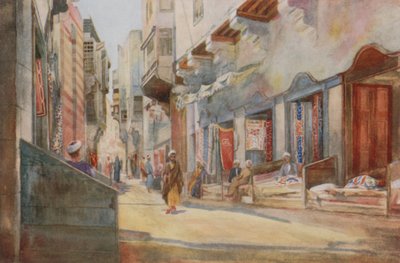 بازار صانعو الخيام ، القاهرة بواسطة والتر سبنسر ستانهوب تيروهيت