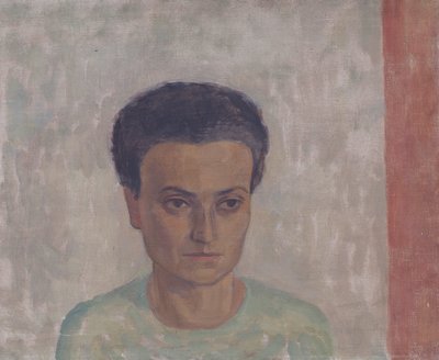 السيدة S. Schönberger في بلوزة خضراء بواسطة والتر جاميرث