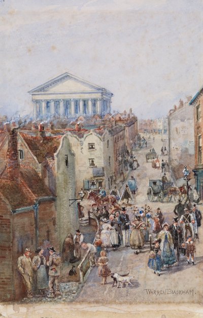شارع هيل ، 1850 بواسطة وارن بلاكهام