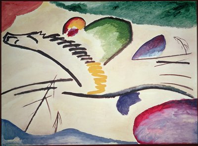الحصان المجرد ، 1911 بواسطة Wassily Kandinsky