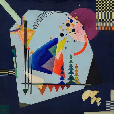 ثلاث أصوات. 1926 بواسطة Wassily Kandinsky