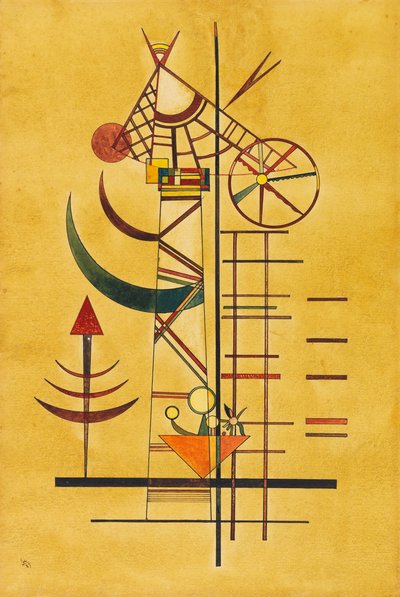 أطراف منحنية ، 1927. بواسطة فاسيلي كاندينسكي