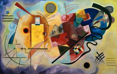 أصفر - أحمر - أزرق بواسطة Wassily Kandinsky