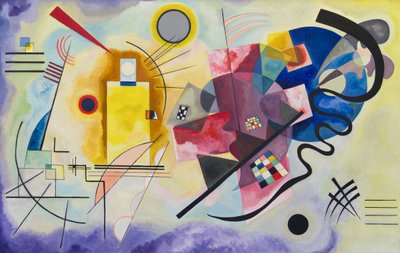 أصفر أحمر أزرق بواسطة Wassily Kandinsky