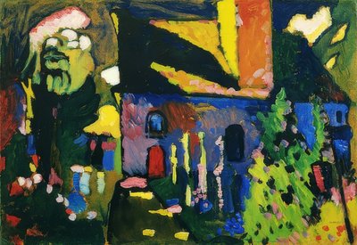 الكنيسة في مورناو. 1909 بواسطة فاسيلي كاندينسكي