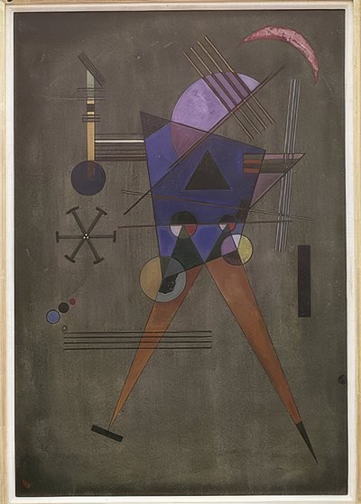 مثلث أسود. 1925 بواسطة فاسيلي كاندينسكي