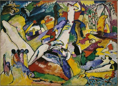 رسم تخطيطي للتكوين الثاني ، 1909-1910. بواسطة فاسيلي كاندينسكي