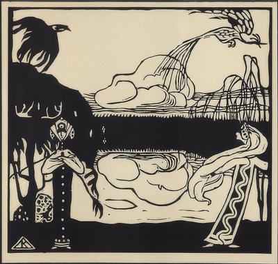 عصفورين. 1907 بواسطة فاسيلي كاندينسكي