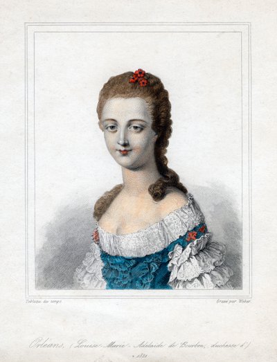 Louise Marie Adelaide de Bourbon-Penthievre ، دوقة أورليانز ، أواخر القرن الثامن عشر ، 1821 بواسطة ويبر