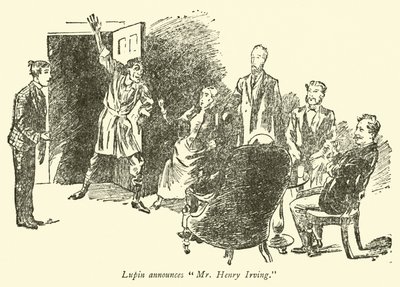 يعلن Lupin عن السيد Henry Irving بواسطة ويدون غروسميث
