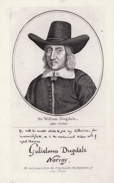 السير وليام دوجديل (نقش) بواسطة Wenceslaus (بعد) Hollar
