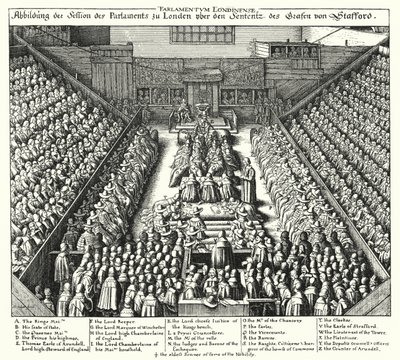 محاكمة توماس وينتورث بواسطة Wenceslaus (بعد) Hollar
