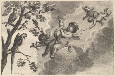 الهواء العناصر الأربعة ، كاليفورنيا. 1647. بواسطة وينسلوس هولار