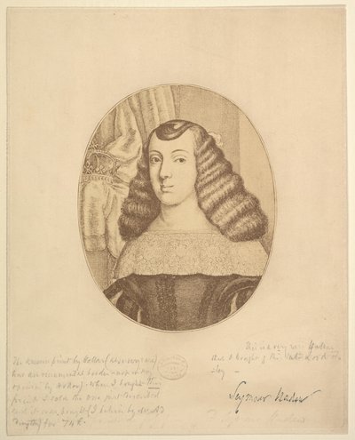 كاثرين ، أميرة البرتغال ، 1661. بواسطة وينسلوس هولار