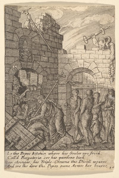 النزول إلى الجحيم ، 1625-1677. بواسطة وينسلوس هولار