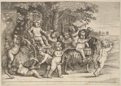 أحد عشر أولاد وثلاثة ماعز ، 1625-77. بواسطة وينسلوس هولار