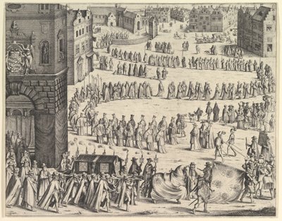 جنازة الجنرال يوهان بابتيست فون تاكسي ، 1645. بواسطة وينسلوس هولار