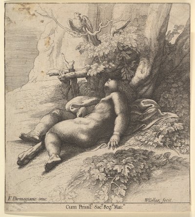هرقل الرضع نائم ، 1625-1677. بواسطة وينسلوس هولار