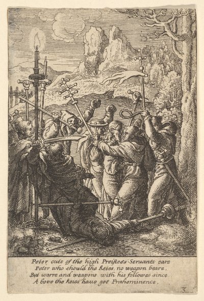 أخذ يسوع ، 1625-1677. بواسطة وينسلوس هولار