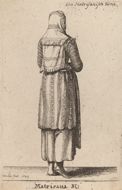 ماتريسانا م ، 1648. بواسطة وينسلوس هولار