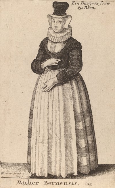 امرأة برنينسيس ، 1649. بواسطة وينسلوس هولار