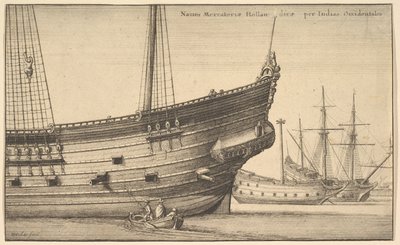 Naues Mercatoriæ Hollan [] dicæ per Indias Occidentales Dutch West Indiaman، 1625-77. بواسطة وينسلوس هولار