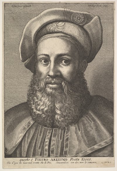 بيترو أريتينو ، 1640. بواسطة وينسلوس هولار