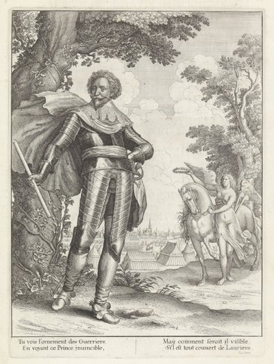 Portret van Frederik Hendrik ، prins van Oranje تاريخ دخول الملكة الأم للملك المسيحي إلى مقاطعات هولندا المتحدة. (عنوان المسلسل) بواسطة وينسلوس هولار