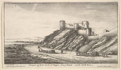 توقع قلعة يورك في طنجة ، من يي ستراند ، والشمال الغربي ، 1669-1673. بواسطة وينسلوس هولار