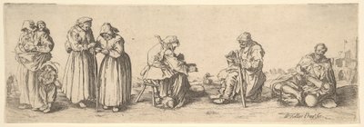 ستة رجال ونساء متسولين ، 1630. بواسطة وينسلوس هولار