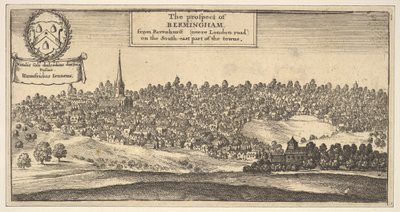 بروسبكت برمنجهام ، من رافينشورست نيير لندن-طريق لندن على الجزء الجنوبي الشرقي ... ، 1625-77. بواسطة وينسلوس هولار