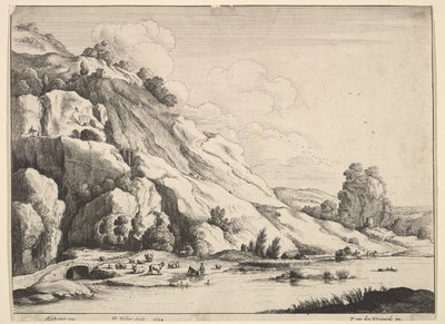 الجسر الحجري ، 1649. بواسطة وينسلوس هولار