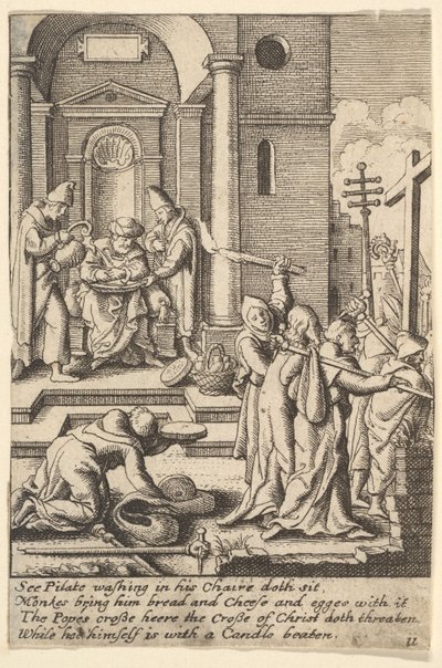غسل اليدين ، 1625-1677 بواسطة وينسلوس هولار